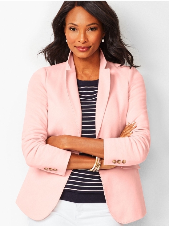 Talbots Jackets & Blazers - 14 Talbot's Aberdeen Pink Women's Tailored Blazer - Classic Structured Jacket